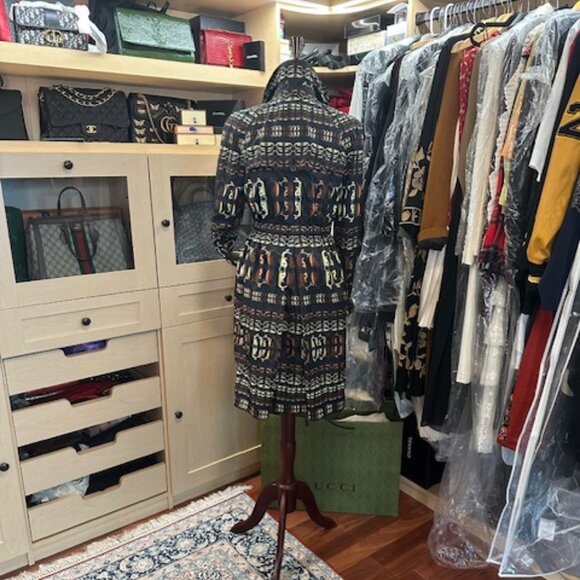 Gucci Vibrant Printed Coat Size 42 - Picture 3 of 13